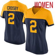 Women Green Bay Packers #2 Mason Crosby Nike Navy Game NFL Jersey